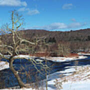 Winter On The Delaware Poster