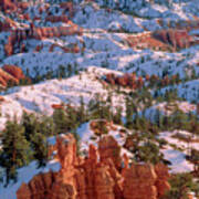 Winter Sunrise Bryce Canyon National Park Poster