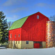 Winter's Barn Poster