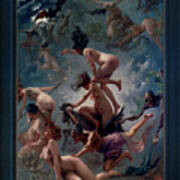 Witches Going To Their Sabbath By Luis Ricardo Falero Old Masters Classical Art Reproduction Poster