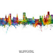 Wuppertal Germany Skyline #04 Poster