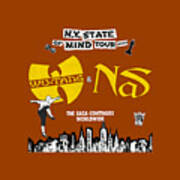 Wutang Clan And Nas Ny State Of My Mind Tour 2023 Ma12 Poster