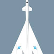 Xb-70 Valkyrie Supersonic Jet Aircraft - Slate Poster