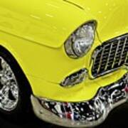 Yellow Classic Car Poster
