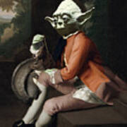 Yoda Star Wars Antique Vintage Painting Poster