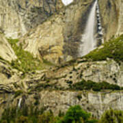 Yosemite Falls In Spring Poster