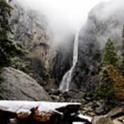 Yosemite Falls In Winter I Poster