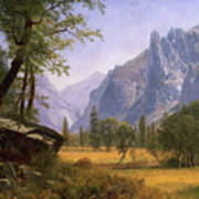 Yosemite Valley By Bierstadt Poster