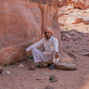 Young Bedouin At Wadi Rum Poster