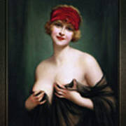 Young Woman In A Negligee By Francois Martin-kavel Poster