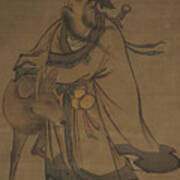 Zhang Lu The Immortal And Deer Poster