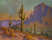 Saguaro Cactus And Apache Junction Art Print