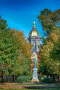 On The Campus Of The University Of Notre Dame Art Print On The Campus Of The University Of Notre Dame Art Print