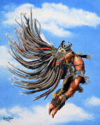 Aztec Warrior Art Print