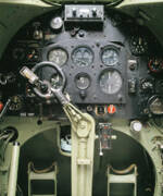 Cockpit Controls Of A Spitfire Fighter Art Print