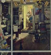 Shuffleton's Barbershop Art Print Shuffleton's Barbershop Art Print