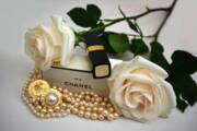 Chanel No.5 Spray And Pearl Jewelry by Sandi OReilly
