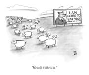 He Tells It Like It Is Art Print