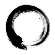 Enso – Circular Brush Stroke Japanese Framed Print by Thoth adan -  Photos.com