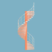Helical Stairs Art Print