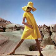 Model Wearing A Yellow Smock By Hannah Troy Photograph by Henry Clarke ...