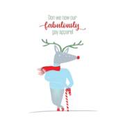 Fabulously Gay Holiday Deer Art Print