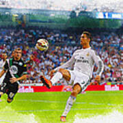Cristiano Ronaldo of Real Madrid chest the ball Poster by Don Kuing - Fine  Art America