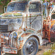 0281 Old Tow Truck Art Print