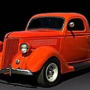 1936 Ford Coupe Hot Rod Art Print