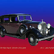 1938 Rolls Royce Limousine Art Print