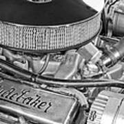 1953 Studebaker Champion Starliner Engine Art Print
