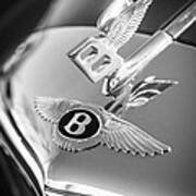 1961 Bentley S2 Continental  Hood Ornament - Emblem Art Print