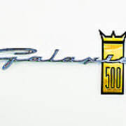 1963 Ford Galaxie 500 R-code Factory Lightweight Emblem Art Print