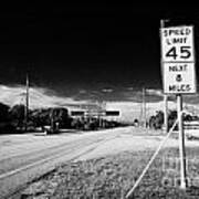 45mph Speed Limit Next 8 Miles On Us Route 1 In Key Largo Florida Keys Usa #1 Art Print