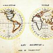 A Map Of The World  Amy Baldwin Sc Art Print