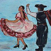 Argentinian Folk Dance Art Print