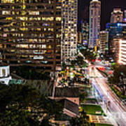 Brickell Ave Downtown Miami  #1 Art Print