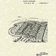 Building Construction 1941 Patent Art #1 Art Print