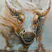 Bull Market W Redo Art Print