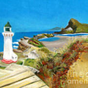 Castle Point Lighthouse #1 Art Print