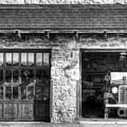 Classic Fire Engine At The Firehouse #1 Art Print