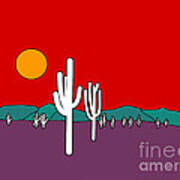 Desert Sunset #2 Art Print