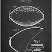 Football Patent Drawing From 1939 #3 Art Print