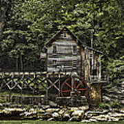 Glade Creek Grist Mill #1 Art Print