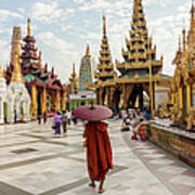 Great Golden Stupa, Shwedagon Paya #1 Art Print