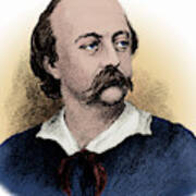 Gustave Flaubert, French Author #1 Art Print