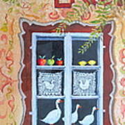 Halstatt Window Art Print
