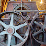 Historic Flour Mill Machinery #1 Art Print