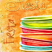 I Love Fiestaware #1 Art Print