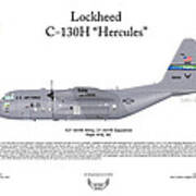 Lockheed C-130h Hercules #4 Art Print